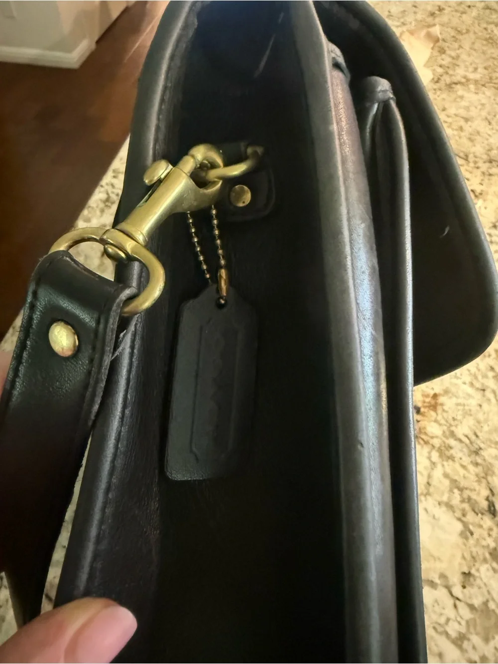 Vintage Coach leather briefcase